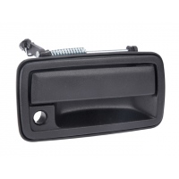 Manija Exterior de Puerta Delantera Derecha Corrugada Negra de Metal con Hoyo de Llave para S-10