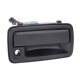 Manija Exterior de Puerta Delantera Derecha Corrugada Negra de Metal con Hoyo de Llave para S-10