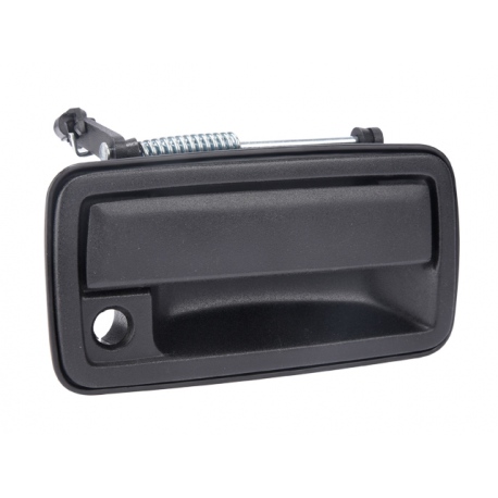 Manija Exterior de Puerta Delantera Derecha Corrugada Negra de Metal con Hoyo de Llave para S-10