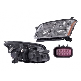 Faro Principal Izquierdo con Reflejante Ámbar sin Focos DEPO para Trax