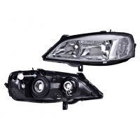 Faro Principal Eléctrico sin Motor con Base de Foco Izquierdo Depo para Astra