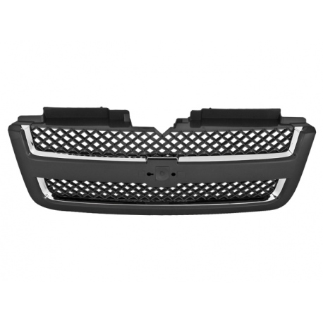 Rejilla Deportiva Delantera Para VW T5 Facelift 2009-2015 - Color Negro, Sin Emblema, Material Plástico