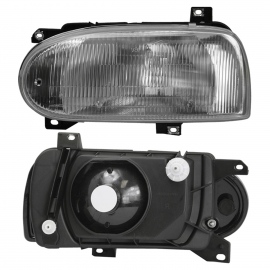 Faro Principal Izquierdo con Vidrio Rayado y Base Diforza para Golf A3