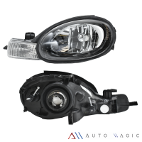 Faro Principal Izquierdo con Marco Negro Eagle Eyes para Neón