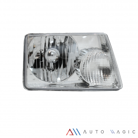 Faro Principal Derecho con Fondo Cromado Eagle Eyes para Ranger USA