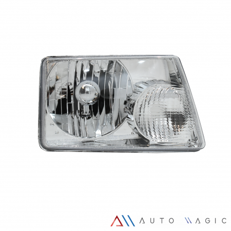 Faro Principal Derecho con Fondo Cromado Eagle Eyes para Ranger USA