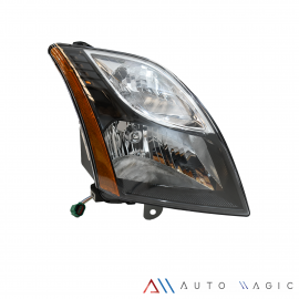 Faro Principal Derecho con Marco Negro, Reflejante Ámbar y Arnés Eagle Eyes para Sentra SR B16