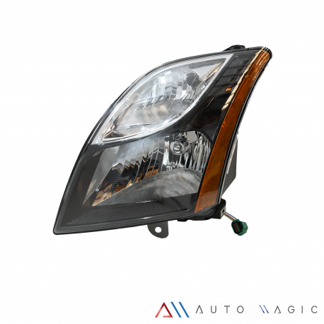 Faro Principal Izquierdo con Marco Negro, Reflejante Ámbar y Arnés Eagle Eyes para Sentra SR B16