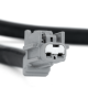 Manija Exterior de Puerta Delantera Derecha Lisa Negra con Sensor Hushan para March, Juke