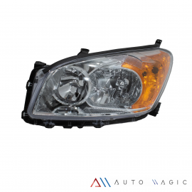 Faro Principal Izquierdo con Fondo Cromado y Direccional Ámbar Eagle Eyes para RAV4