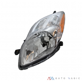 Faro Principal Izquierdo Cromado con Reflejante Ámbar Eagle Eyes para Yaris Hatchback