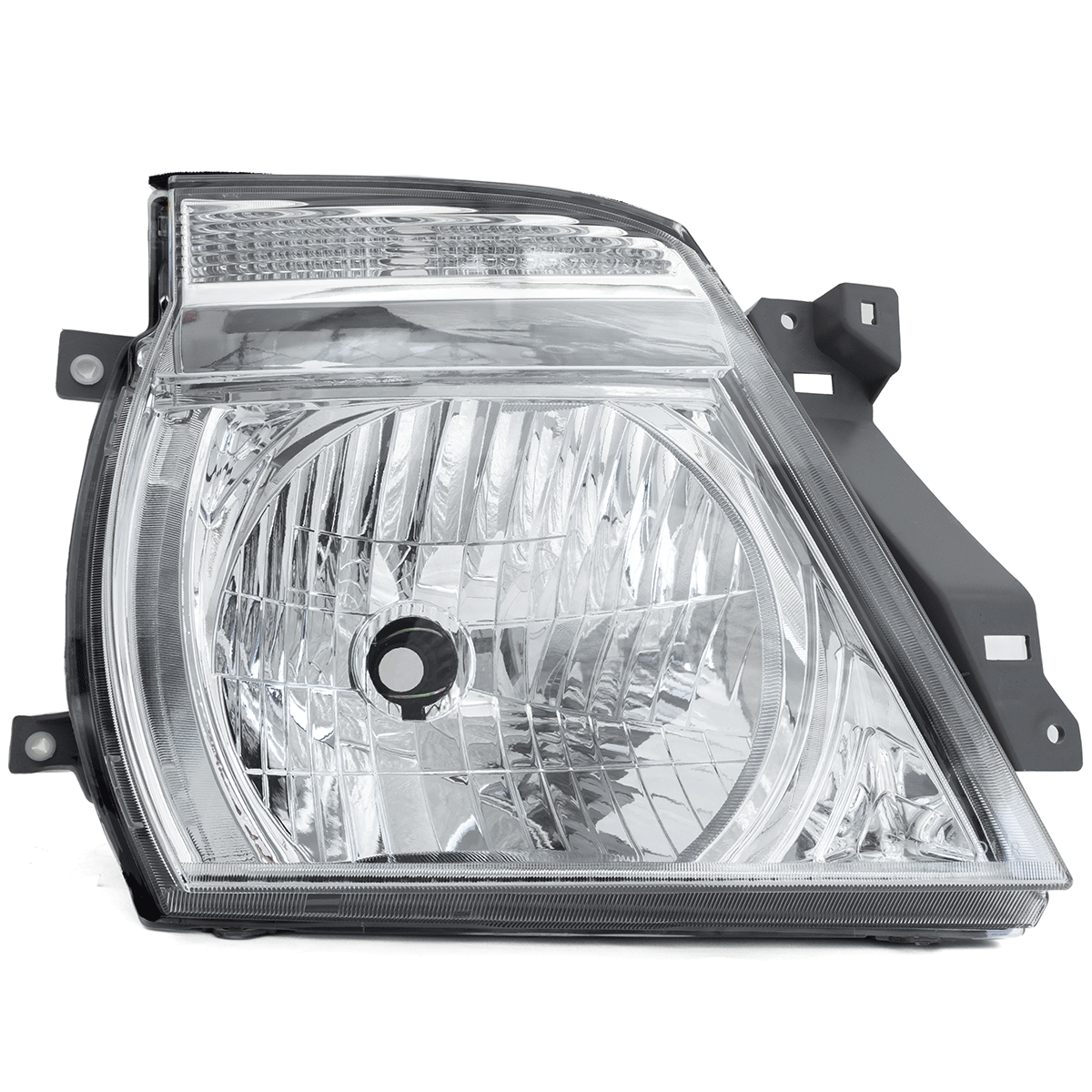 Faro Principal con Fondo Cromado Derecho Diforza