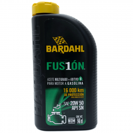 Aceite Mineral Multigrado Fusion 20W-50 + Bardahl 1 para 16 000 Kilómetros de Protección