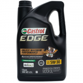 Garrafa de Aceite Multigrado Sintético SAE 5W-30 Castrol Edge para Motores a Gasolina