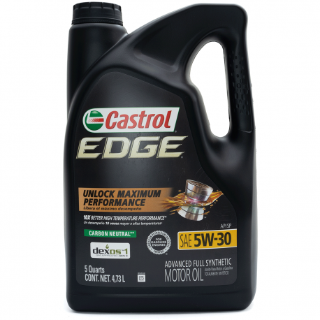 Garrafa de Aceite Multigrado Sintético SAE 5W-30 Castrol Edge para Motores a Gasolina