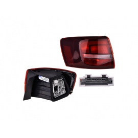 Calavera Exterior Izquierda en Tono Oscuro con Luz LED DEPO para Jetta A6, Bicentenario