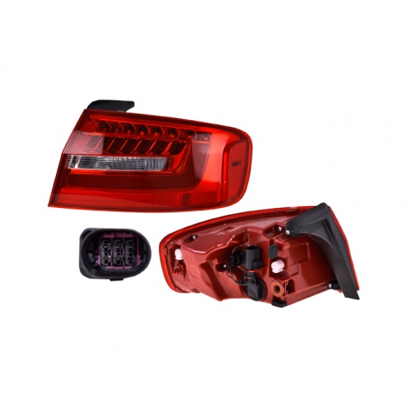 Calavera Exterior Derecha con Luz LED DEPO para Audi A4 USA