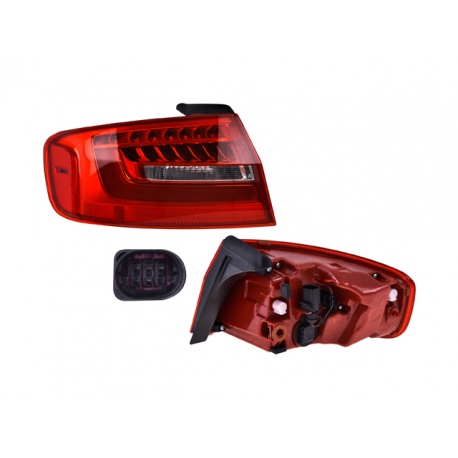 Calavera Exterior Izquierda con Luz LED DEPO para Audi A4 USA