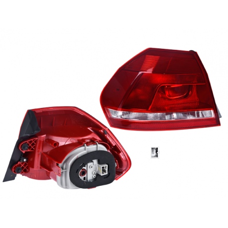 Calavera Exterior Izquierda con Luz LED DEPO para Passat NMS