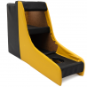 Consola Central de Madera con Forro Vinil Amarillo y Negro para VW Sedán
