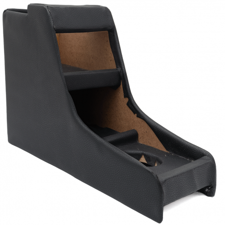 Consola Central de Madera con Forro de Vinil Negro para VW Sedán