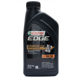 Botella de Aceite SAE 5W-50 Sintético Castrol Edge para Motores a Gasolina y Diésel