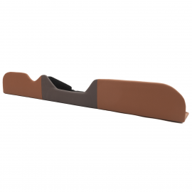 Revistero de Madera con Forro de Vinil Cafe y Negro para VW Sedan