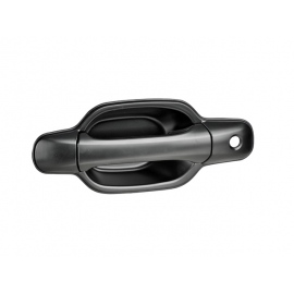 Manija Exterior de Puerta Delantera Izquierda Lisa Negra con Concha y Hoyo de Llave para Colorado, Canyon