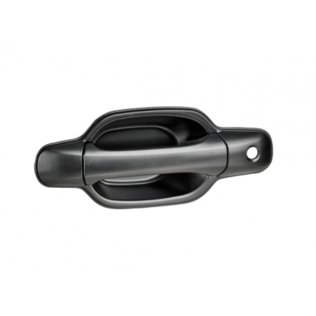 Manija Exterior de Puerta Delantera Izquierda Lisa Negra con Concha y Hoyo de Llave para Colorado, Canyon