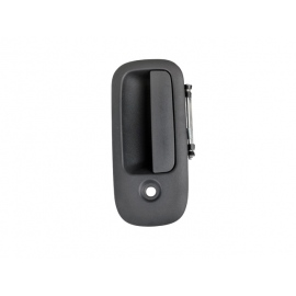 Manija Exterior de Puerta Delantera Izquierda Corrugada Negra con Hoyo de Llave para Express Van, Savana