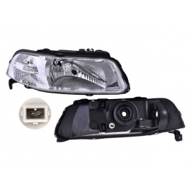 Faro Principal Derecho con Fondo Cromado sin Focos DEPO para Pointer G3