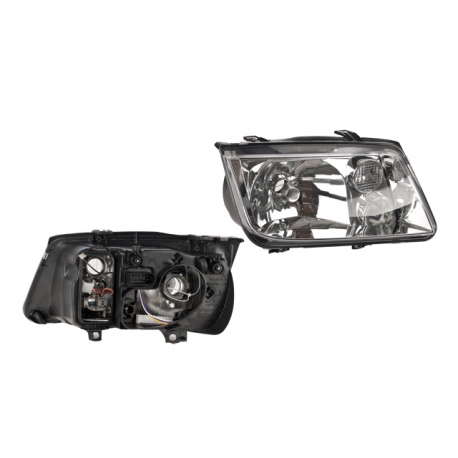 Faro Principal Derecho Cromado con Luz de Niebla DEPO para Jetta A4