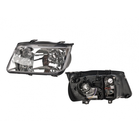 Faro Principal Izquierdo Cromado con Luz de Niebla DEPO para Jetta A4
