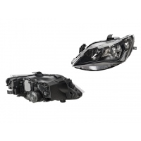 Faro Principal Izquierdo de Ajuste Manual y Eléctrico con Fondo Negro DEPO para Ibiza