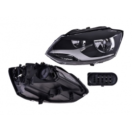 Faro Principal Izquierdo Manual con Fondo Negro DEPO para Crossfox