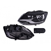 Faro Principal Izquierdo Manual con Fondo Negro DEPO para Crossfox