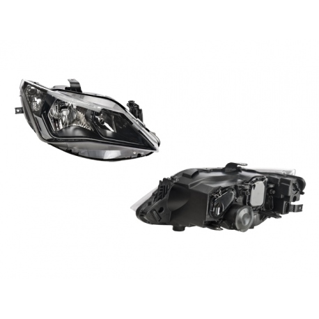 Faro Principal Derecho de Ajuste Manual y Eléctrico con Fondo Negro DEPO para Ibiza