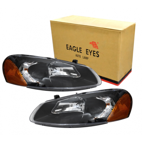 Juego de Faros Principales Negros Eagle Eyes para Stratus