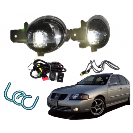 Kit de Faros de Niebla con Arnés Eagles Eyes para Versa, Platina, Sentra B15, Almera, X-Trail, Micra, Clio, Koleos