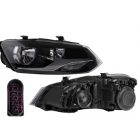 Faro Principal Derecho Eléctrico con Fondo Negro DEPO para Polo, Vento