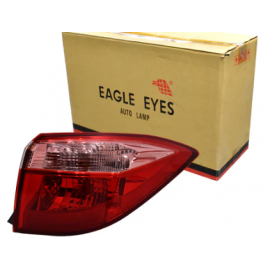 Calavera Exterior Derecha Tono Rojo Translucido con Portafocos Auto Magic para Corolla