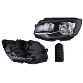 Faro Principal Izquierdo con Fondo Negro y Motor Eléctrico DEPO para Transporter