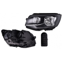 Faro Principal Izquierdo con Fondo Negro y Motor Eléctrico DEPO para Transporter