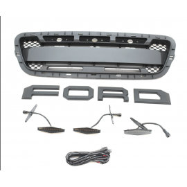 Parrilla Delantera con Letras FORD y Luz LED Tipo Raptor Auto Magic para Ranger