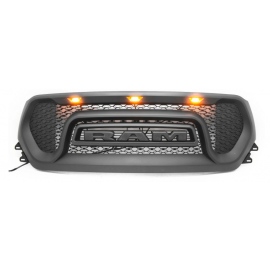 Parrilla Delantera Negra con Luz LED Ámbar Auto Magic para Ram