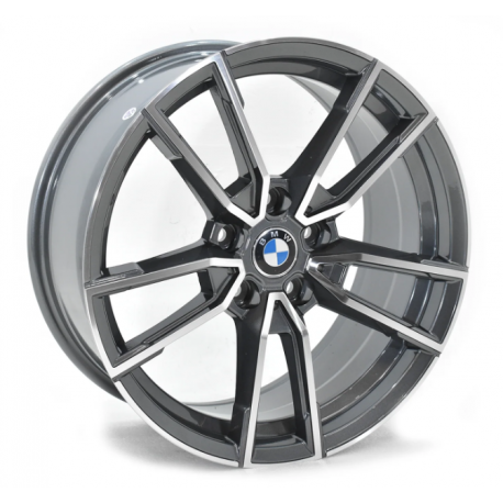 Juego de 4 Rines Gris Oxford Maquinado con Centro BMW de 18" AM Wheels