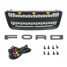 Parrilla Negra con Letras FORD y Luz LED Ámbar Estilo Raptor Auto Magic para Expedition