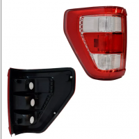 Calavera Izquierda  Rojo y Blanco sin Arnés Auto Magic para Lobo F150
