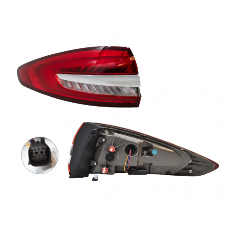 Calavera Exterior Izquierda con Luz LED Auto Magic para Fusion