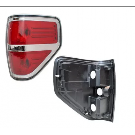 Calavera Derecha con Moldura Cromada sin Arnés Auto Magic para Lobo F150